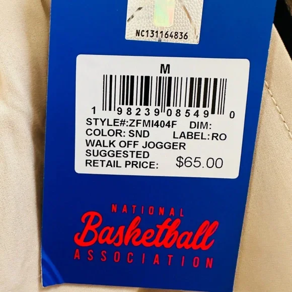 NBA Linen sweatpants, Size M Men’s, Athletic Pants, Sports Pants, Joggers - Picture 5 of 9